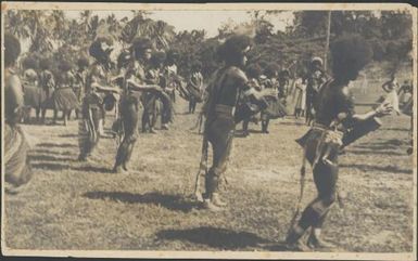 Motuan dancers, Port Moresby, Papua, ca. 1923, 1 / Sarah Chinnery