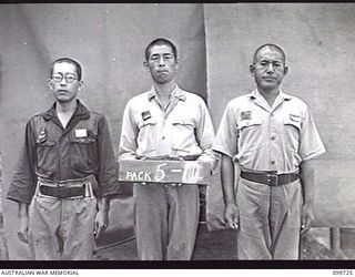 RABAUL, NEW BRITAIN, 1946-02-05. IDENTIFICATION PHOTOGRAPH OF SUSPECTED JAPANESE WAR CRIMINALS