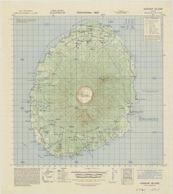 Provisional map, northeast New Guinea: Karkar Island (Sheet Karkar Island)