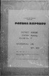 Patrol Reports. Morobe District, Mumeng, 1971 - 1972