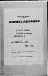 Patrol Reports. Chimbu District, Kundiawa, 1953 - 1954