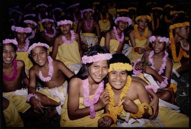 South Pacific Festival of the Arts, Apia, 1996. Children waiting to perform