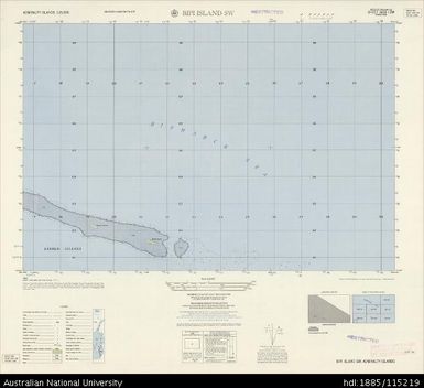 Papua New Guinea, Admiralty Islands, Bipi Island SW, Series: AMS T893, Sheet 3450 I SW, 1:25 000, 1957