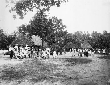 Visit of General Richardson to the village of Lufi Lufi, Samoa