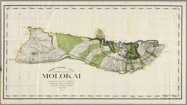 Molokai. Triangulation by W.D. Alexander and M.D. Monsarrat. Topography and boundaries by M.D. Monsarrat. Map by F.S. Dodge, C.J. Willis and S.M. Kanakanui. 1897. (At head of title:) Hawaiian Government Survey. W.D. Alexander, Surveyor-General. Andrew B. Graham Co., Lithographers, Washington, D.C. (1906)