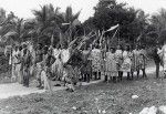 Group of young people of Chepenehe district waiting to make their show