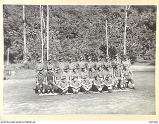 TOROKINA, BOUGAINVILLE. 1945-10-07. MEMBERS OF 2 PLATOON, HEADQUARTERS COMPANY, 24 INFANTRY BATTALION, 15 INFANTRY BRIGADE. (FOR IDENTIFICATION OF 26 NAMED PERSONNEL REFER TO PROVISIONAL CAPTION OR ..