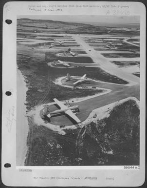 Boeing B-29 Superfortresses In Dispersal Area In The Marianas Islands. [497Th Bomb Group; Probably Isley Field, Saipan.] (U.S. Air Force Number 59044AC)