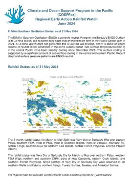 Regional Early Action Rainfall Watch : Monthly and seasonal Rainfall Watch: June 2024