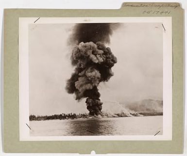 Ammunition Dump "Goes Up" At Hollandia
