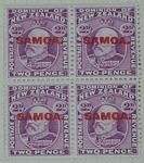 Stamps: New Zealand - Samoa Two Pence