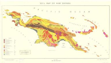 Soil map of New Guinea / State University Utrecht, the Netherlands ; reproduction by the Topographic Service of the Netherlands