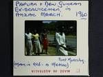 Papuan and New Guinean ex-servicemen (man in red - a Mekeo), Anzac march, Port Moresby, 1960