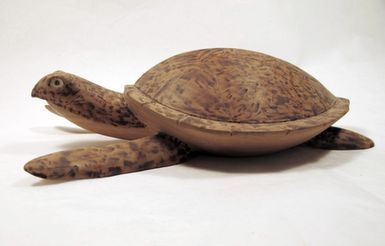 turtle, carved