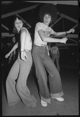 Vicki Stroud and Peter Heperi participating in a dance marathon, Wellington