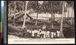 Housing for those who travel long distances to receive mass, Papua New Guinea, ca.1900-1930