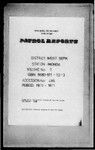 Patrol Reports. West Sepik District, Imonda, 1970 - 1971