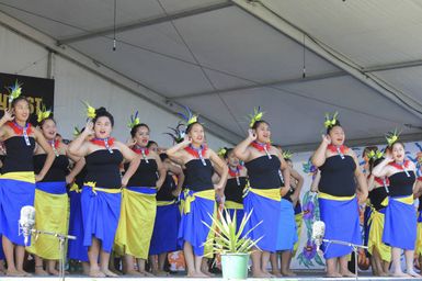 Cook Islands stage, ASB Polyfest 2015.