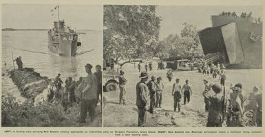 New Zealanders land on Green Island in the northern Solomons