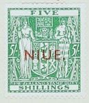 Stamp: New Zealand - Niue Five Shillings