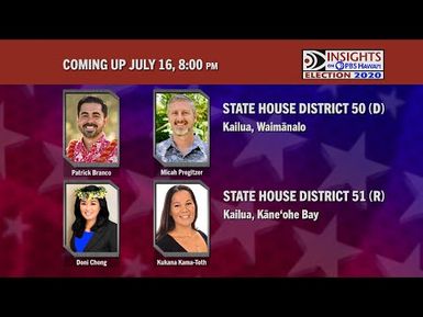 Election 2020: Democratic & Republican Primary for House District | INSIGHTS ON PBS HAWAI'I