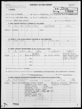 VB-101 - ACA Rep #3 – Rep of Destruction of Jap “Emily” on 6/19/44, North of Palau Islands