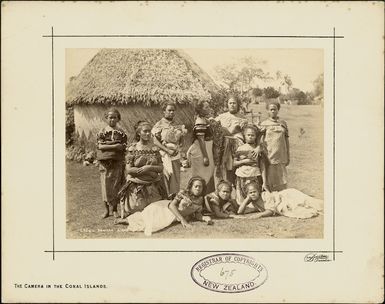 Group of young Tongan women, Nuku'alofa, Tonga