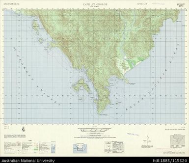 Papua New Guinea, New Ireland, Cape St George, Series: AMS T795, Sheet 6343 I, 1966, 1:50 000