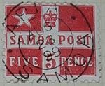 Stamp: Samoan Five Pence