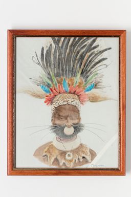 [scarf, silk, framed] Framed silk scarf
