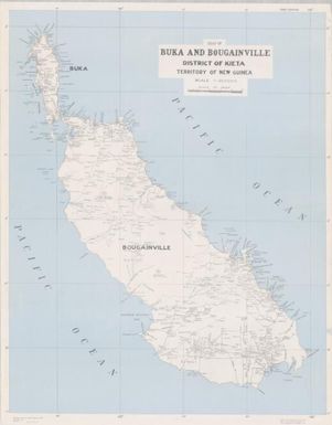 Map of Buka and Bougainville : district of Kieta, Territory of New Guinea / War Office