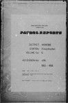 Patrol Reports. Morobe District, Finschhafen, 1953 - 1956