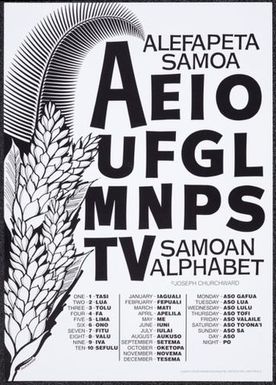 Churchward Alefapeta Samoa Poster