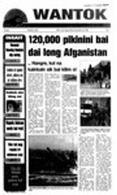 Wantok Niuspepa--Issue No. 1430 (November 22, 2001)