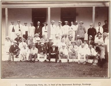 The New Zealand Parliamentary party at Rarotonga, 1903
