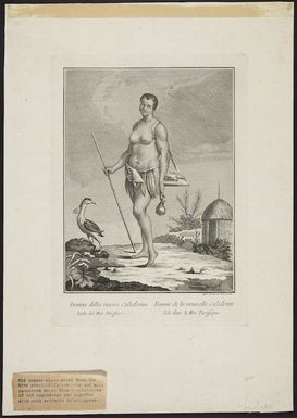 Hodges, William 1744-1797 :Donna della Nuova Caledonia, isola del Mar Pacifico. Apud Theodorum Viero Venetiis [Venice, Theodoro Viero, ca 1780].