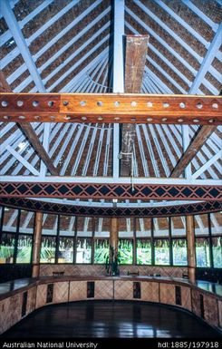 French Polynesia - Town Hall, Faa'a - Ceiling Detail