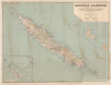 Nouvelle Caledonie / carte dressee par A. Meunier ; Girard & Barrere, geographes & editeurs