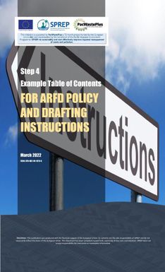 Step 4 Example table of Contents : For ARFD Policy and Drafting Instructions