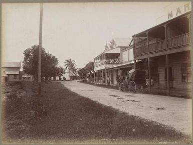 Street in Suva, Fiji, approximately 1890 / Charles Kerry