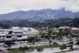 French Polynesia, view of Papeete and mountains