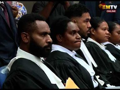 TRAINEE LAWYERS ADMITTED TO THE BAR TO PRACTICE LAW IN THE COUNTRY.