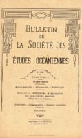 Bulletin de la Société des Études Océaniennes numéro 68