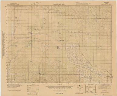 Provisional map, northeast New Guinea: Nadzab (Sheet Nadzab)