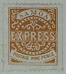 Stamp: Samoan Nine Pence