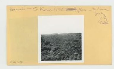 [South Kona lava flow in Hawaii, envelope IE26-122]