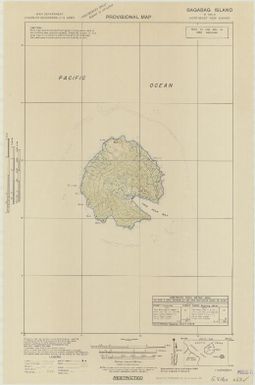 Provisional map, northeast New Guinea: Bagabag Island (Sheet Bagabag Island)