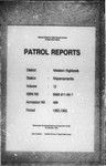 Patrol Reports. Western Highlands District, Wapenamanda, 1965 - 1966