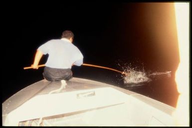 Night fishing, Manihiki, Cook Islands