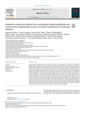 Ecological connectivity between the areas beyond national jurisdiction and coastal waters: safeguarding interests of coastal communities in developing countries.